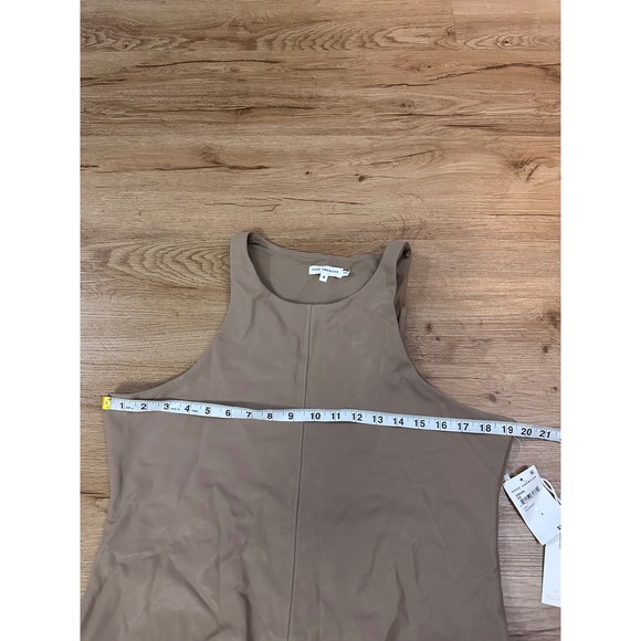 GOOD AMERICAN Sleeveless Taupe Tank Bodysuit Snap Closure Size 4 NWT MSRP $95 - Picture 3 of 4